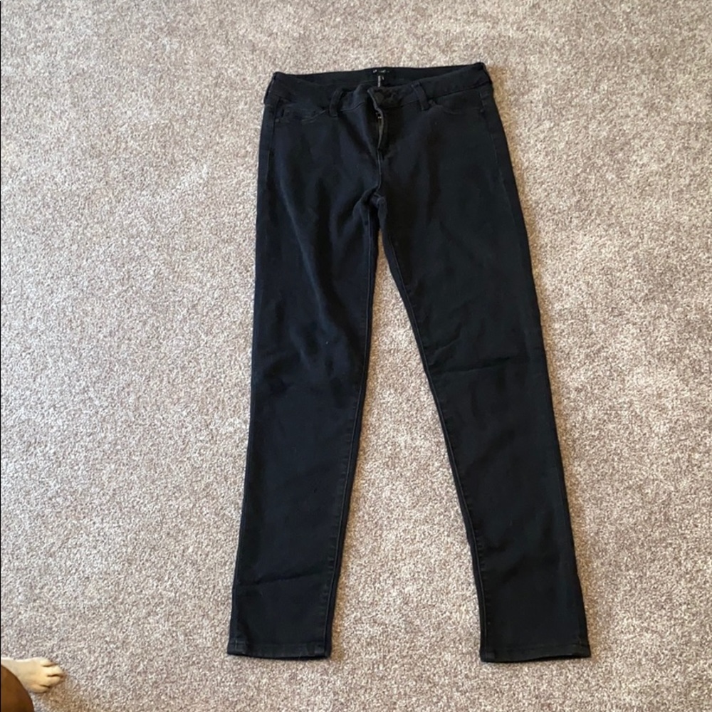 Mid rise skinny black jeans